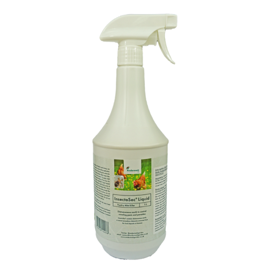 InsectoSec Poultry Mite Killer Ready-to-Use Liquid sprayer (1L) x8